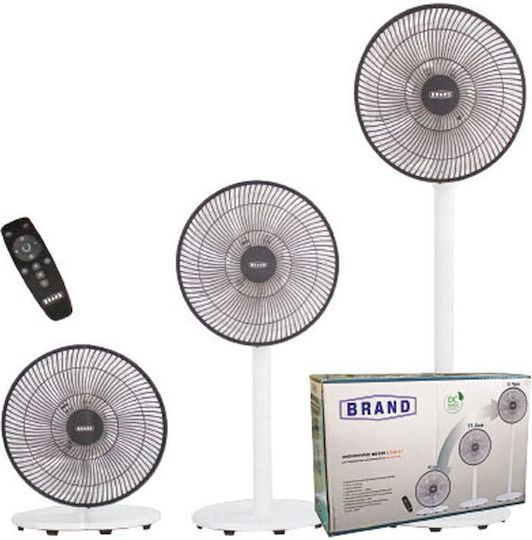 Brand 20.06.1213 Επαγγελματικός Ανεμιστήρας 25W Διαμέτρου 30cm με Τηλεχειριστήριο