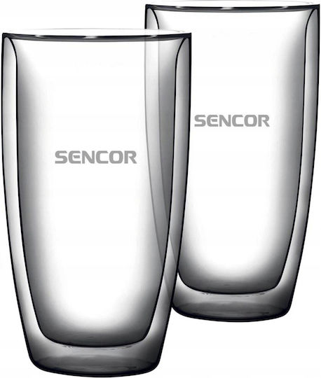 Sencor Set Glas Kaffee / Freddo Transparent 2 Stück Sencor Set Glas Kaffee / Freddo Transparent 2 Stück