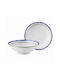 Kutahya Porselen Vintale Serving Bowl Cereal Round Porcelain Blue with Diameter 16cm 6 Pieces
