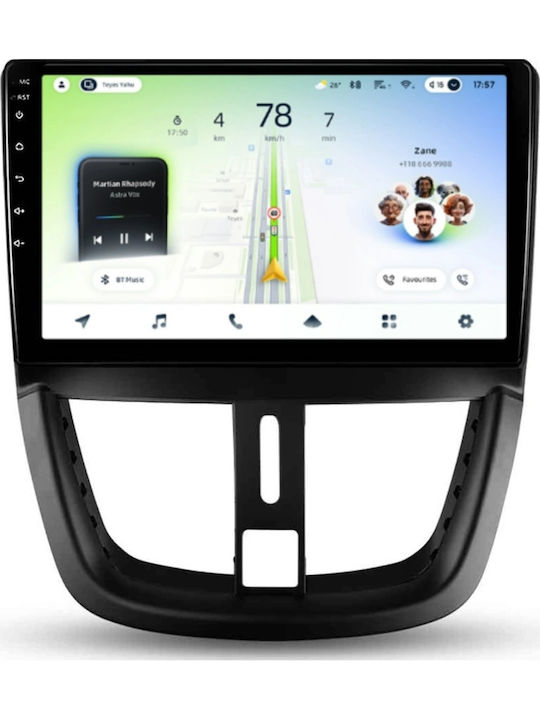 Teyes Cc4l Dts Navigație Auto Peugeot 207 2006-2015 6+64gb 9" Qled Qualcomm 2ghz Android 4g Bluetooth 5.1 Dsp