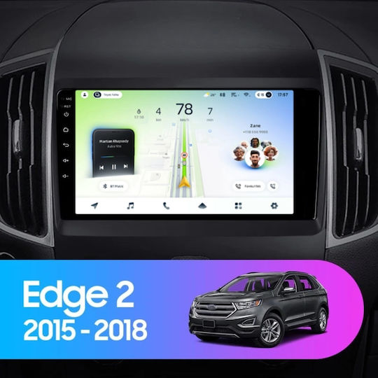 Teyes CC4L DTS Auto-Audiosysteme Ford Edge 2 2015-2018 6+64GB 9 Zoll QLED Qualcomm 2GHz Android 4G Bluetooth 5.1 DSP Variante B