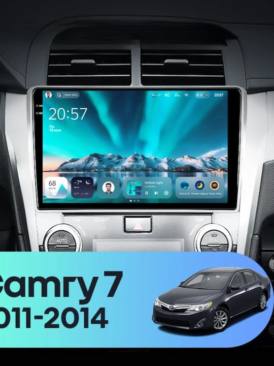 Teyes Cc4 Navigație Auto Toyota Camry 7 2011-2014 8+128GB 10.36" QLED Octa-Core 2.7GHz Android 4G Bluetooth 5.1 DSP Variantă B