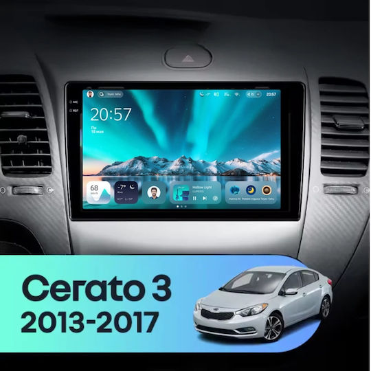 Teyes Cc4 Car Navigation Kia Cerato 3 2012-2017 6+128gb 9.5" Qled Octa-core 2.7ghz Android 4g Bluetooth 5.1 Dsp Variant A