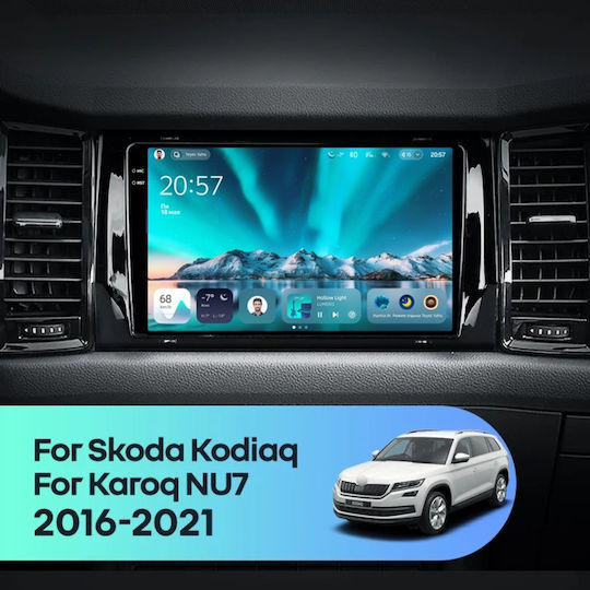 Teyes Cc4 Car Navigation Skoda Kodiaq 2017-2021 6+128gb 9.5" Qled Octa-core 2.7ghz Android 4g Bluetooth 5.1 Dsp Variant A