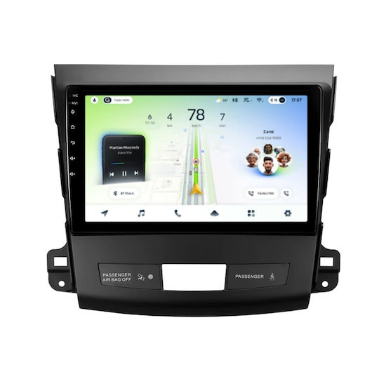 Teyes Cc4l Dts Auto-Audiosystem Citroen C-Crosser 2007-2012 6+64gb 9 Zoll Qled Qualcomm 2ghz Android 4g Bluetooth 5.1 DSP Variante B