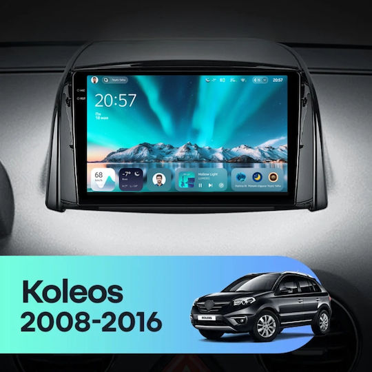 Teyes Cc4 Автомобилен Навигационен Renault Koleos 2008 2016 6+128GB 9.5" Qled Octa-core 2.7GHz Android 4G Bluetooth 5.1 DSP Вариант A
