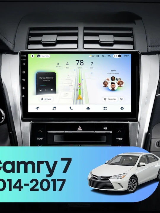 Teyes Cc4l Dts Navigație Auto Toyota Camry 7 2014-2017 6+64gb 10.2" Qled Qualcomm 2ghz Android 4g Bluetooth 5.1 Dsp Variant A