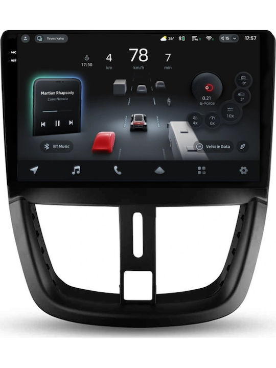 Navigație Auto Asistență AI Teyes CC4 Pro Peugeot 207 2006-2015 8+128GB 9.5" QLED Android 13 5G 7.1 DSP CarPlay