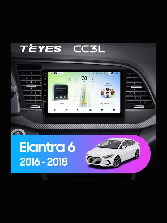 Teyes Cc4l Dts Navigație Auto Hyundai Elantra 6 2018-2020 6+64gb 9" Qled Qualcomm 2ghz Android 4g Bluetooth 5.1 Dsp Variant A