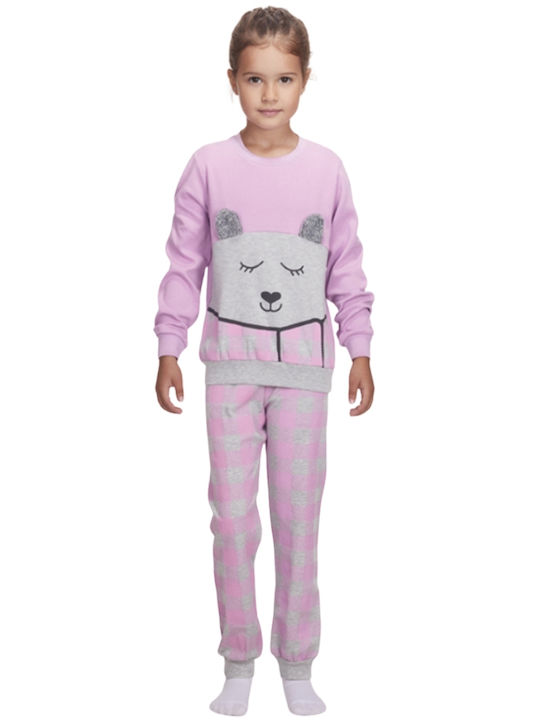 Dreams by Joyce Pijamale copii de iarnă Purple Purple Teddy