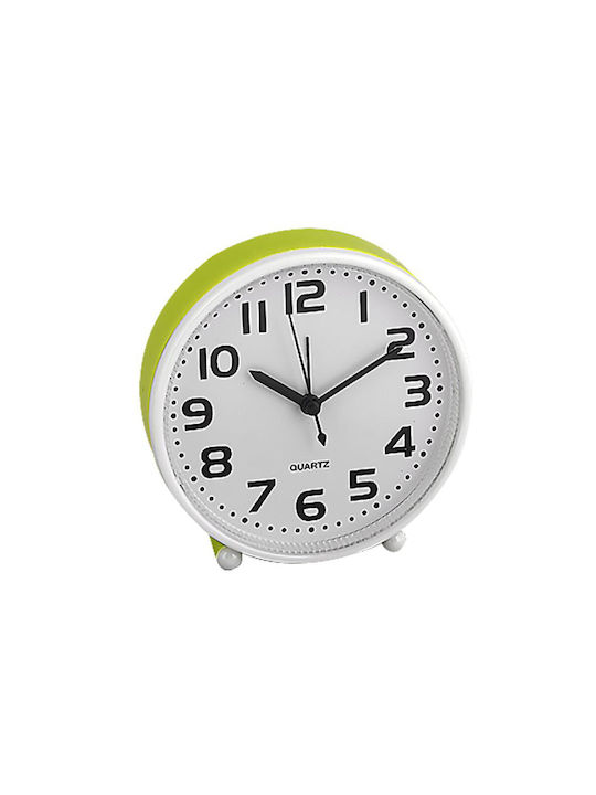 HOMie Tabletop Clock Plastic with Alarm Clock Green 32487