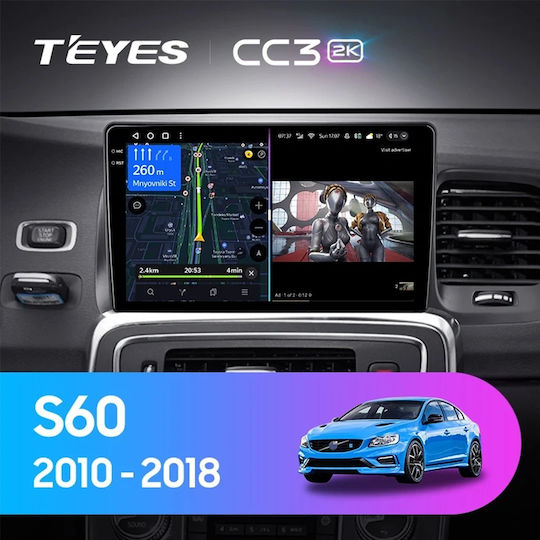 Car Navigation Ai Assistance Teyes Cc4 Pro Volvo S60 2011-2018 8+128gb 9.5" Qled Android 13 5g 7.1 Dsp Carplay