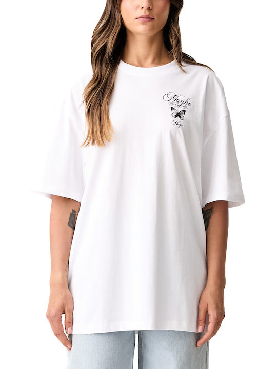 Women's Oversized T-shirt White-Black