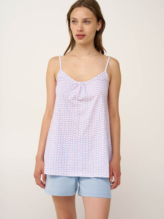 Vamp Sommer Babydoll Hellblau