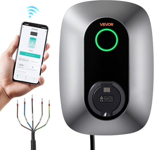 Vevor Wall Mounted Three-Phase 11kW Charging Station with Built-in Cable Type 2 (OZSXJLD11KWCJJ1FR001V8)