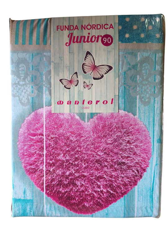 Manterol Casa Jfn Junior Set Kids Duvet Cover Pink 90x200cm
