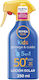 Nivea SUN KIDS PROTECTS & CARES SPF50+ Αδιάβροχο Παιδικό Αντηλιακό Spray 250ml