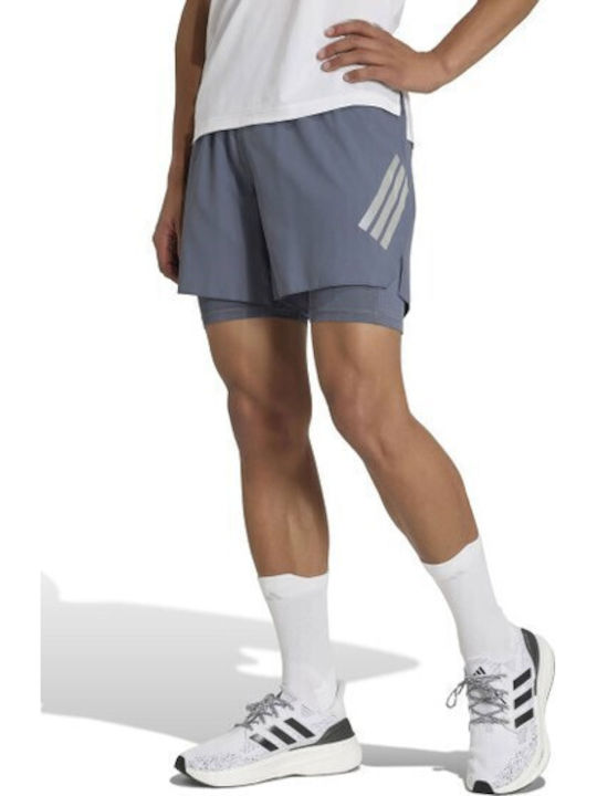 Adidas 2 в 1 Спортна Мъжка Бермуди Onyx