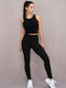 Women's Cropped Leggings Blue