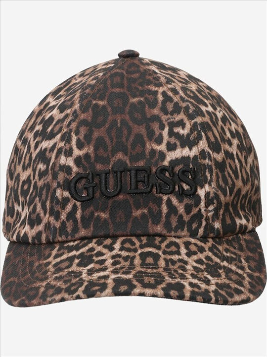 Guess Печатна габардинена бейзболна шапка Аксесоар Дамски Aw5613cot01-brm