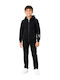 Bluze și Hanorace Pentru Copii Cardigan Cu Glugă Și Buzunare Negru