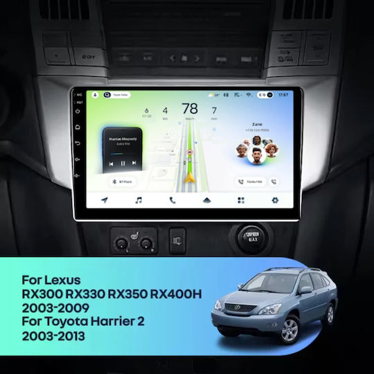 Teyes Cc4l Dts Автомобилен Навигационен Lexus Rx 2003-2023 6+64gb 9" Qled Qualcomm 2ghz Android 4g Bluetooth 5.1 Dsp
