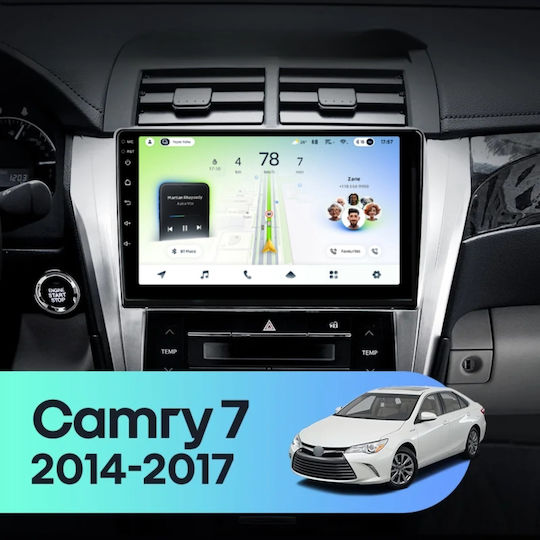 Cc4l Dts Car Navigation Toyota Camry 7 2014-2017 6+64gb 10.2" Qled Qualcomm 2ghz Android 4g Bluetooth 5.1 Dsp Variant B