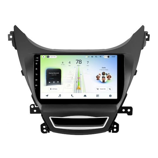Cc4l Dts Автомобилен Навигатор Hyundai Elantra 5 2010-2016 6+64GB 9" Qled Qualcomm 2GHz Android 4G Bluetooth 5.1 DSP Версия B