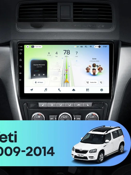 Teyes Cc4l Dts Navigație Auto Skoda Yeti 2009-2014 6+64gb 10.2" Qled Qualcomm 2ghz Android 4g Bluetooth 5.1 Dsp Variant A