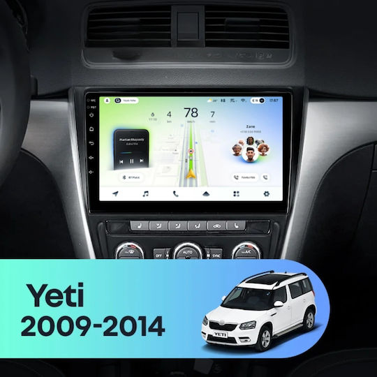 Teyes Cc4l Dts Car Navigation Skoda Yeti 2009-2014 6+64gb 10.2" Qled Qualcomm 2ghz Android 4g Bluetooth 5.1 Dsp Variant A