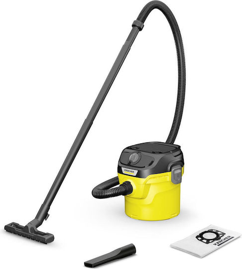 Karcher KWD WD 1 Wet-Dry Vacuum 1000W with Plastic Container 12lt Yellow