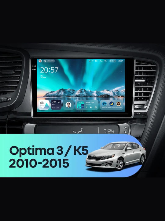 Teyes Cc4 Автомобилна Навигация Kia Optima 3 2010-2015 6+64GB 9.5" QLED Octa-Core 2.7GHz Android 4G Bluetooth 5.1 DSP Вариант A