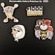 Dekorative Abzeichen Polo Pins Patches 6 Stück