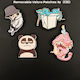 Insigne Decorative Polo Pins Patches 6 Bucăți