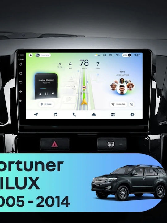 Teyes Cc4l Dts Navigație Auto Toyota Fortuner 2005-2007 6+64gb 9" Qled Qualcomm 2ghz Android 4g Bluetooth 5.1 Dsp Variant A