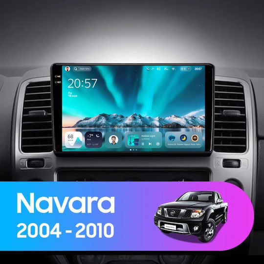 Teyes Cc4 Автомобилна Навигация Nissan Navara 3 D40 2004-2010 6+64GB 9.5" QLED Octa-Core 2.7GHz Android 4G Bluetooth 5.1 DSP