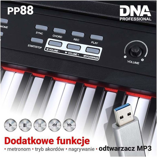 DNA Filters Пиано с 88 Клавиша Пълен Размер