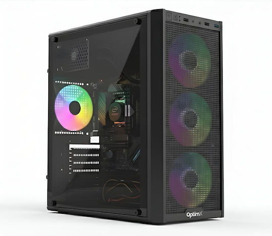 OptimX Prime Firecorex V1 Desktop PC (i5-12400/8GB DDR4/256GB SSD/Kein Betriebssystem)