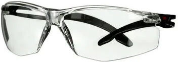 3M Safety Glasses Transparent Lens Protection SF501AF-BLK