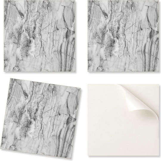 Vinyl Floor Sticker Printed Elegant Marble Pattern 20x20x20 Cm