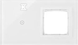 Simon Touch Frame Touch Panel S54 Touch 2 Modules 1 Touch Box + 1 Opening S54 Perl White Dstr210/70