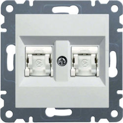 Lumina2 Computer Netzdose Doppelter Rj45 Cat 6 Utp Weiß Wl2160 Lumina2 Computer Netzdose Doppelter Rj45 Cat 6 Utp Weiß Wl2160