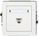 Deco Einzeln Computer Steckdose Mechanismus 1xrj45 Cat 6 8-polig Matt Weiß 25dgk-3