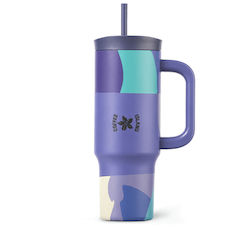 Coffee Island Thermos Bottle 900ml Purple Rain with Straw Coffee Island Thermos Bottle 900ml Purple Rain with Straw