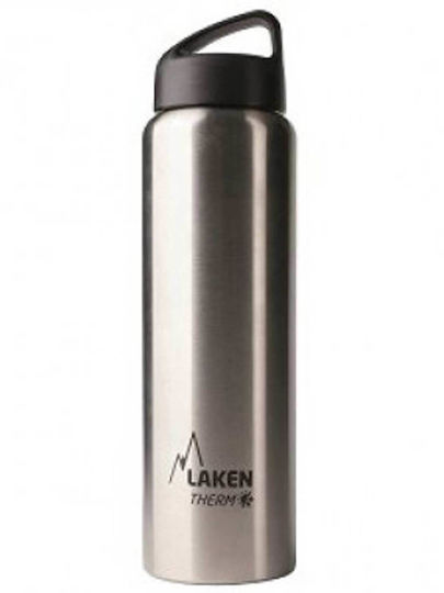 Laken Ανακυκλώσιμο Μπουκάλι Θερμός Ανοξείδωτο BPA Free 1lt Grey