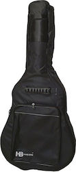Hard Bag Wasserdichte Akustikgitarrentasche mit Gepolstert 4/4 Schwarze