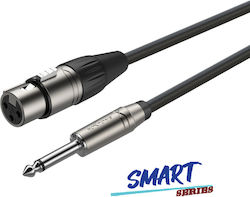 Roxtone XLR Cable XLR female - 6.3mm male Black 10m