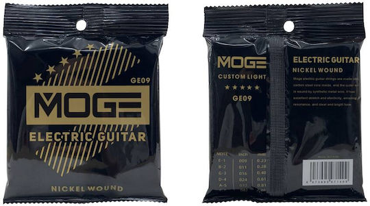 Moge Moge E-Gitarrensaiten Nickel gewickelt Set 9-42