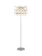 Globo Lighting Подова лампа В155см. с цокъл за крушка E14 Сребриста