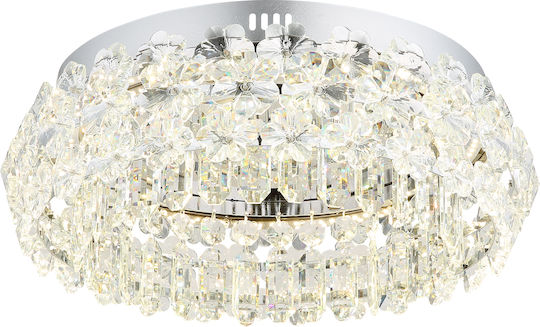 Globo Lighting Πλαφονιέρα Οροφής Διάφανη με Ενσωματωμένο LED